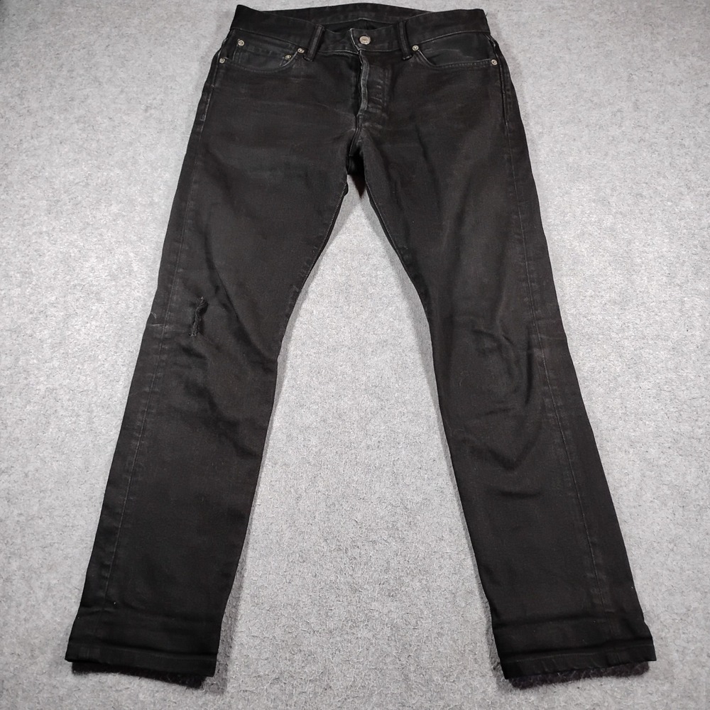 Buck Mason Maverick Slim 12101‎ Black Jeans Mens Measures 32x30 Made in USA